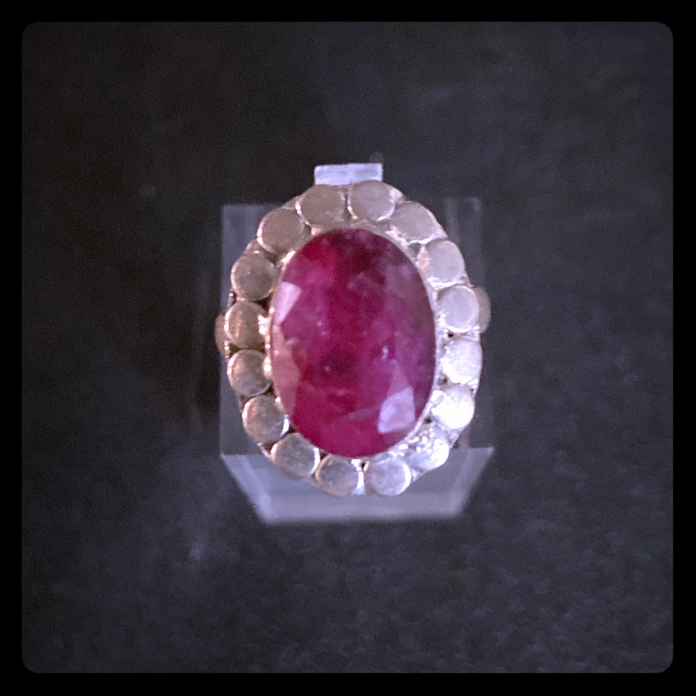 Rubellite in .925 ring ss 6.5